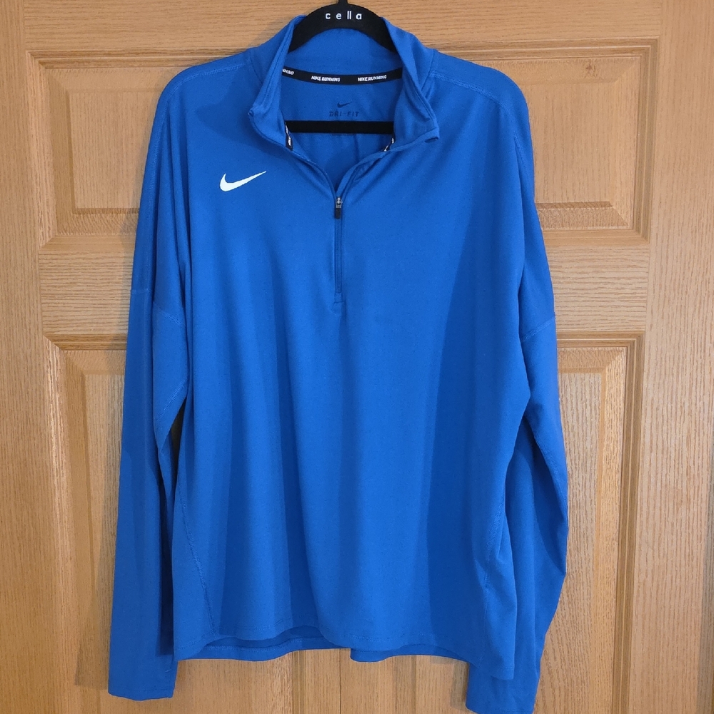 Nike Men's Nike Dri Fit Blue Quarter-Zip Jacket XL